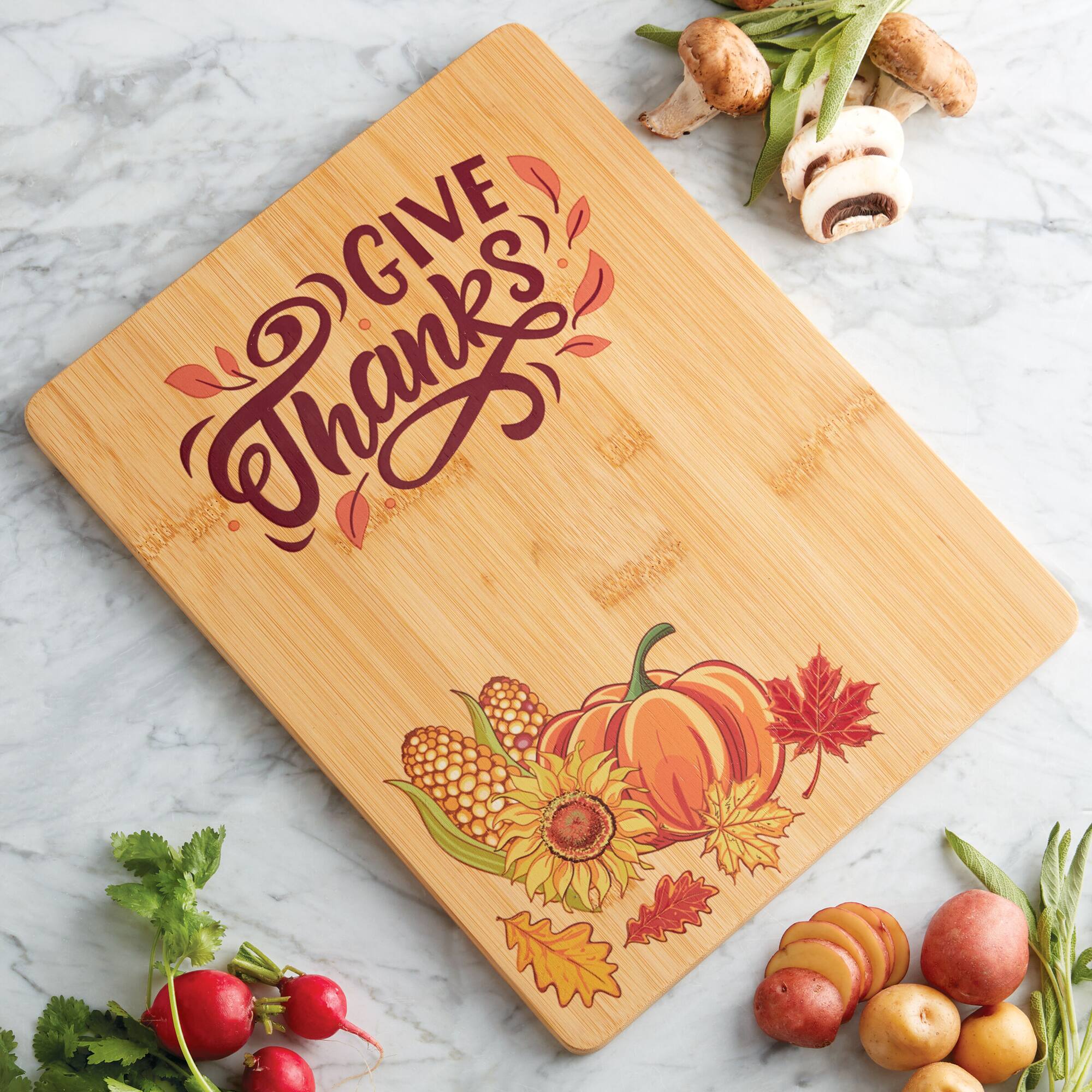 Farberware Give Thanks Bamboo Cutting Board